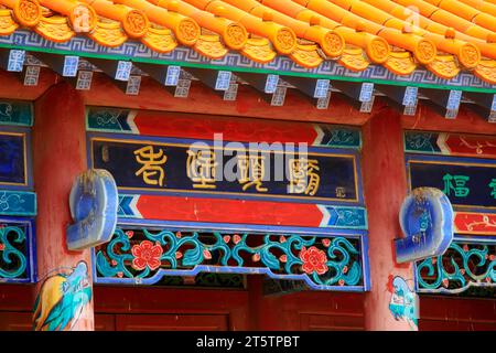 Luannan - Juli 31: Tempeltafeln, am 31. Juli 2015, Luannan County, Provinz hebei, China Stockfoto