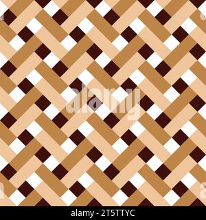 Nahtloses Muster mit geometrischen Motiven in 4 Farben Stockfoto