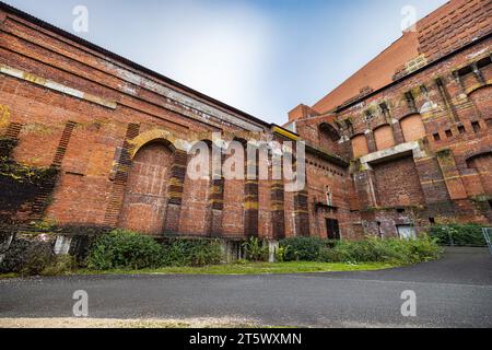Kongresshalle der NSDAP im Dritten reich in Nürnberg. Innenhof der Kongresshalle. Die größte erhaltene Nationalsozialistin Stockfoto