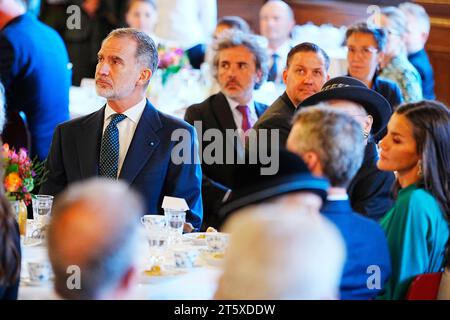 Kopenhagen, Dänemark. November 2023. König Felipe von Spanien bei einem Empfang im Rathaus von Kopenhagen am Dienstag, 7. November 2023. Das spanische Königspaar ist auf einem dreitägigen Staatsbesuch in Dänemark. Quelle: Ritzau/Alamy Live News Stockfoto