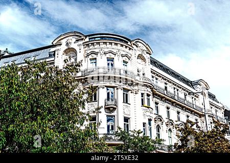 Wien – Wien (Österreich): Häuser an der Linken Wienzeile (Nachmarkt) Stockfoto