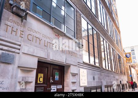 Das ehemalige Wohnhaus des City Literary Institute in der Stukeley Street, London, WC2, England, Großbritannien Stockfoto