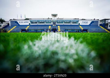 Formello, Italien. November 2023. Formello - Studio Mirko Fersini während der vierten Etappe der Gruppenphase der UEFA Youth League zwischen S.S. Lazio O19 und Feyenoord O19 im Centro sportivo di Formello am 7. November 2023 in Formello, Italien. Credit: Box to Box Pictures/Alamy Live News Stockfoto