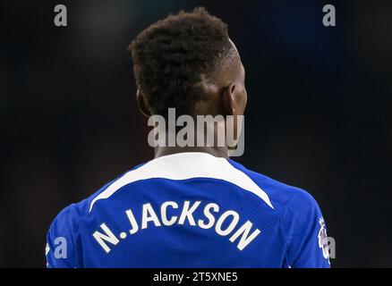 London, Großbritannien. November 2023. November 2023 - Tottenham Hotspur gegen Chelsea - Premier League - Tottenham Hotspur Stadium. Chelsea's Nicolas Jackson während des Spiels gegen Spurs. Bildnachweis: Mark Pain/Alamy Live News Stockfoto