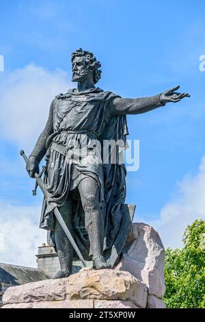 Statue von William Wallace, von William Grant Stevenson, Rosemount Viaduct, Aberdeen, Schottland, Großbritannien Stockfoto