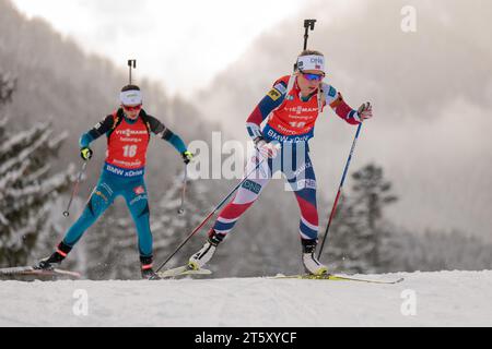 ECKHOFF Tiril (NOR) Biathlon Weltcup 10 KM Verfolgung der Frauen in Ruhpolding, Deutschland am 15.01.2017 Stockfoto