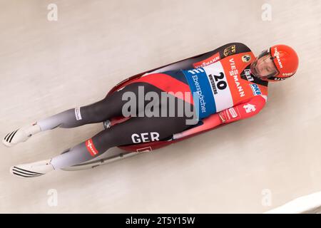 Eitberger, Dajana GER Aktion Viessmann Rodel Welt Cup in Winterberg, Deutschland am 26.11.2017 Stockfoto