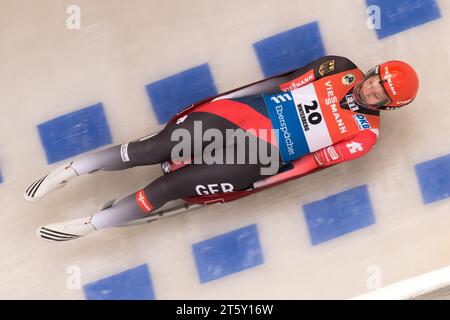 Eitberger, Dajana GER Aktion Viessmann Rodel Welt Cup in Winterberg, Deutschland am 26.11.2017 Stockfoto