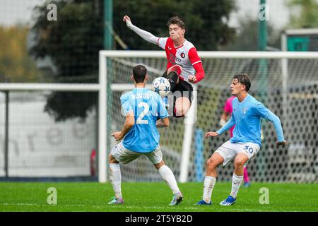 Formello, Italien. November 2023. Formello - Thijs Kraaijeveld von Feyenoord O19 während der vierten Etappe der Gruppenphase der UEFA Youth League zwischen S.S. Lazio O19 und Feyenoord O19 im Centro sportivo di Formello am 7. November 2023 in Formello, Italien. Credit: Box to Box Pictures/Alamy Live News Stockfoto