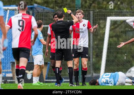 Formello, Italien. November 2023. Formello - Jan Plug von Feyenoord O19 während der vierten Etappe der Gruppenphase der UEFA Youth League zwischen S.S. Lazio O19 und Feyenoord O19 im Centro sportivo di Formello am 7. November 2023 in Formello, Italien. Credit: Box to Box Pictures/Alamy Live News Stockfoto