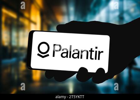 Palantir Technologies – amerikanisches Unternehmen, das sich auf Big-Data-Analysen spezialisiert hat Stockfoto