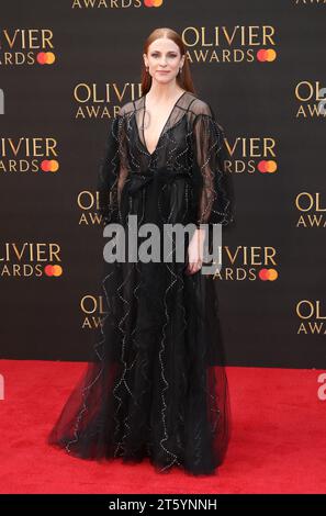 London, Großbritannien. April 2019. Rosalie Craig nimmt an den Olivier Awards 2019 mit MasterCard in der Royal Albert Hall in London Teil. (Foto: Fred Duval/SOPA Images/SIPA USA) Credit: SIPA USA/Alamy Live News Stockfoto