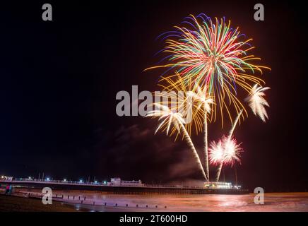 Worthing Feuerwerk Stockfoto