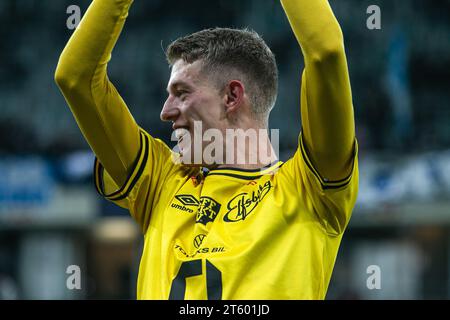 Halmstad, Schweden. 30. Oktober 2023. Alexander Bernhardsson von Elfsborg wurde nach dem Allsvenskan-Spiel zwischen IFK Göteborg und Elfsborg bei Gamle Ullevi in Göteborg gesehen. (Foto: Gonzales Photo - Amanda Persson). Stockfoto