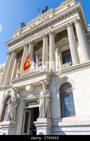 Ministerio de Agricultura (Ministerium für Landwirtschaft), Gebäudefassade Paseo de la Infanta Isabel, Retiro, Madrid, Königreich Spanien Stockfoto