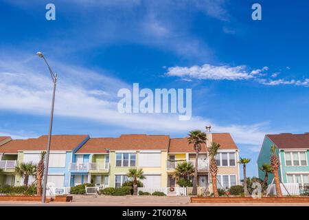 Galveston Texas auf Galveston Island. Stockfoto