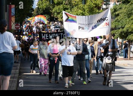 Gay Pride March - Asheville North Carolina Stockfoto