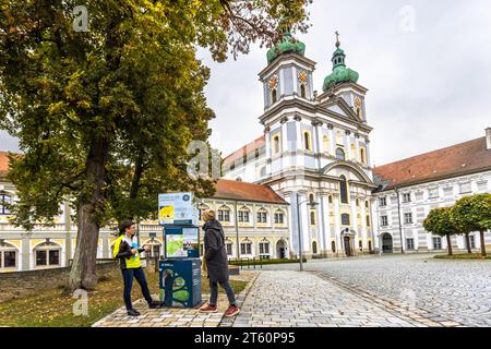 Klosterbasilika und Kloster Waldsassen. Das Zisterzienserkloster beantragt das Europäische Kulturerbe-Siegel. Waldsassen, Deutschland Stockfoto