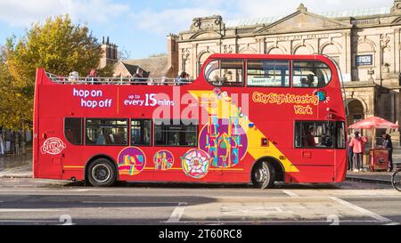 York City Sightseeing Bus, England, Großbritannien Stockfoto