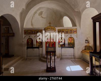 David Gareji Kloster das älteste christlich-orthodoxe Kloster in Georgien Stockfoto