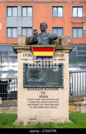 Blockade Runners to Spain Memorial, Glasgow, Schottland, Großbritannien Stockfoto