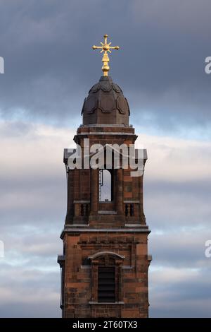 Glasgow St Aloysius Church Spire, Garnethill, Glasgow, Schottland, Großbritannien Stockfoto