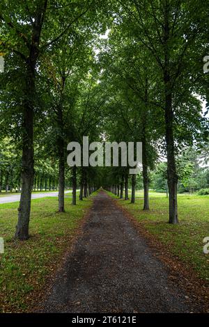 Gehweg in Georgengarten in Hannover, Deutschland Stockfoto