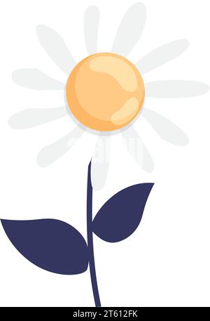 Symbol für isolierte farbige Sonnenblumenskizze Vektor Stock Vektor