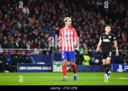 MADRID, SPANIEN - 7. NOVEMBER: Spiel zwischen Atletico de Madrid und Celtic im Rahmen der Champions League bei Civitas Metropolitano am 7. November 2023 in Madrid, Spanien. (Foto: Sara Aribó/PxImages) Credit: PX Images/Alamy Live News Stockfoto