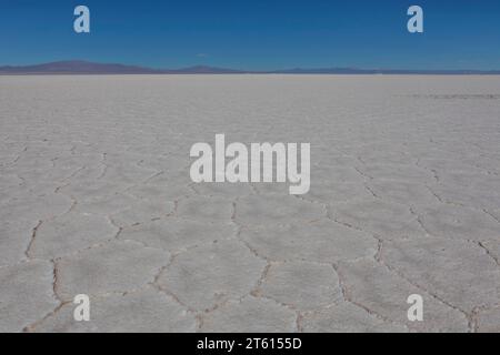 Salinas Grandes Salzes in Salta, Anden, Nordargentinien, Südamerika Stockfoto