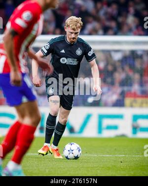 Madrid, Spanien. November 2023. Während des UEFA Champions League-Spiels zwischen Atletico Madrid und Celtic in Madrid, Spanien, am 7. November 2023 (Foto: © Ma de Gracia Jimenez/DAX via ZUMA Press Wire) NUR REDAKTIONELLE VERWENDUNG! Nicht für kommerzielle ZWECKE! Stockfoto