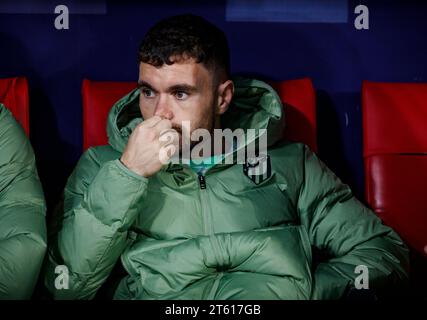 Madrid, Spanien. November 2023. Während des UEFA Champions League-Spiels zwischen Atletico Madrid und Celtic in Madrid, Spanien, am 7. November 2023 (Foto: © Ma de Gracia Jimenez/DAX via ZUMA Press Wire) NUR REDAKTIONELLE VERWENDUNG! Nicht für kommerzielle ZWECKE! Stockfoto