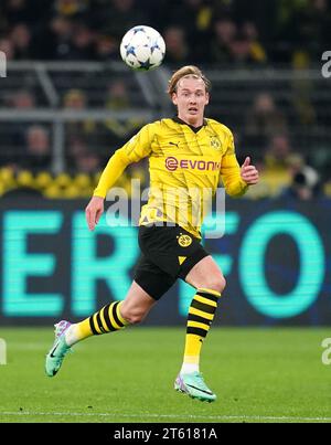 Borussia Dortmunds Julian Brandt beim Spiel der UEFA Champions League Gruppe F im Signal Iduna Park, Dortmund. Bilddatum: Dienstag, 7. November 2023. Stockfoto