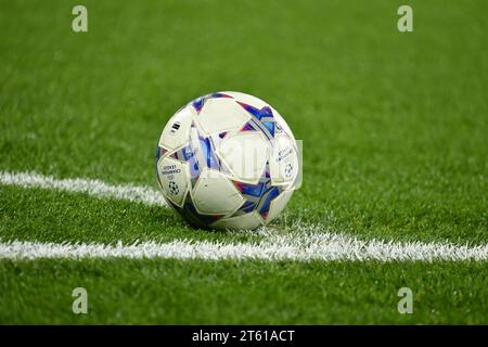 MANCHESTER, GROSSBRITANNIEN. , . Championsleague Football auf dem Spielfeld während der UEFA 2023 Champions League zwischen Manchester City und Young Boys, City of Manchester Stadium, 7. November 2023 (Foto: Anthony STANLEY/ATP Images) (STANLEY Anthony /ATP/SPP) Credit: SPP Sport Press Photo. /Alamy Live News Stockfoto