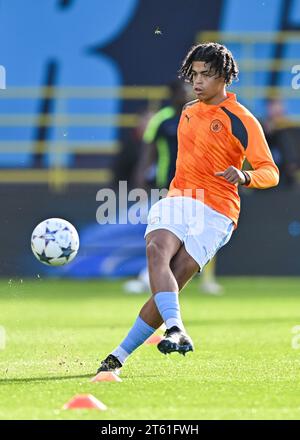 Manchester, Großbritannien. November 2023. Während der UEFA Youth League, Match Day Four Gruppe G Spiel im Academy Stadium/Joie Stadium, Manchester, England. (Kreditbild: ©Cody Froggatt/Alamy Live News) Stockfoto