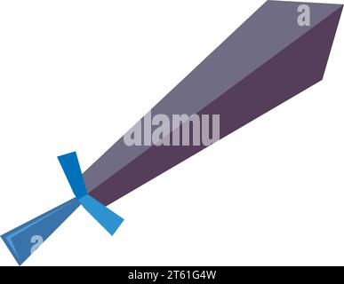 Isolierte mittelalterliche Schwertskizze Vektor Stock Vektor