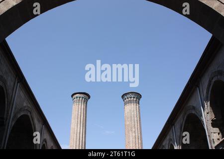 Cifte Minareli Medrese, die Doppel-Minarett-Madrasa in Erzurum, Türkei Stockfoto