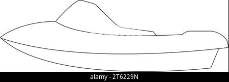 Speedboot Symbol Vektor Illustration Design Stock Vektor
