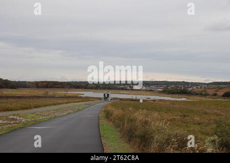 New York, USA. Oktober 2023. Freshkills Park' im New Yorker Stadtteil Staten Island - wurde an der Stelle geschaffen, an der einst die größte Müllhalde der Welt war. Quelle: Christina Horsten/dpa/Alamy Live News Stockfoto