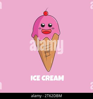 Illustration Vektor Design von Eis Stock Vektor