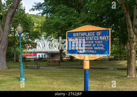 Die Schleuse 18 entlang des historischen Lake Erie Canal Stockfoto