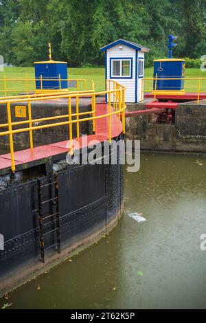 Das Erie Canal Lock Nr. 24 Stockfoto