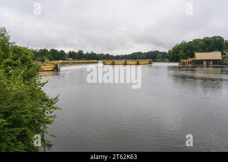 Die Lock Island am Upstate Canal in New York Stockfoto