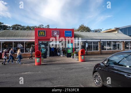 Der Watford Gap Motorway in nördlicher Richtung an der M1 in der Nähe des Dorfes Watford, Northamptonshire, England. Quelle: SMP News / Alamy Live News Stockfoto