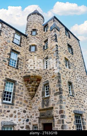 Provost Skene's House, Aberdeen, Schottland, Großbritannien. 1545 erbaut, heute Museum. Stockfoto