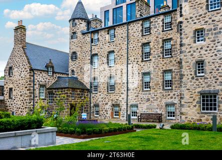 Provost Skene's House, Aberdeen, Schottland, Großbritannien. 1545 erbaut, heute Museum. Stockfoto