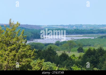 Niobrara River Missouri River bei Lynch Nebraska. Hochwertige Fotos Stockfoto