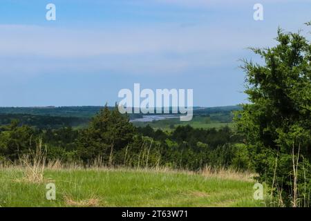 Niobrara River Missouri River bei Lynch Nebraska. Hochwertige Fotos Stockfoto