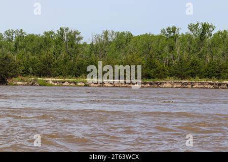 Niobrara River Missouri River bei Lynch Nebraska. Hochwertige Fotos Stockfoto