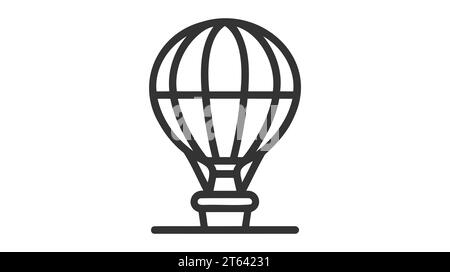 Vektorsymbol „Fallschirmspringen“. Dünne Linie schwarz Fallschirmspringen Symbol, flache Vektor einfache Element Illustration aus editierbaren Freizeit Konzept isoliert st Stock Vektor